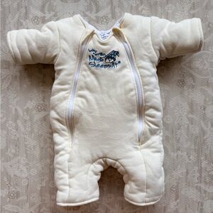 EUC Baby Merlin’s Magic Sleepsuit in Pale Yellow Size L